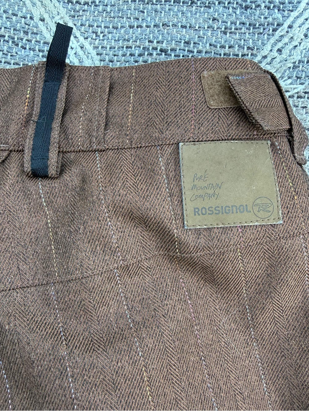 Rossignol Pro 20000 Ski Pants Womens Medium Brown Pinstripe Snowboard Thinsulate